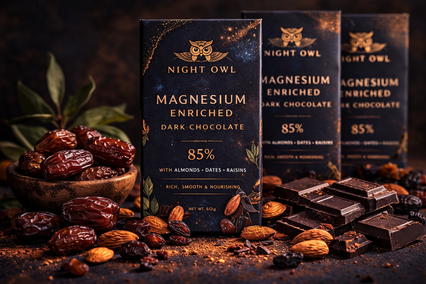 Magnesium Enriched Dark Chocolate (6 pcs)
